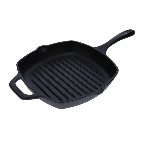 Victoria Cast Iron Square Grill Pan