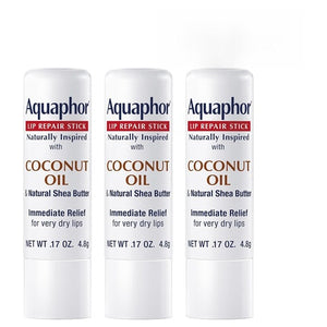 3 Aquaphor Naturally Inspired Lip Repair Sticks with Coconut Oil & Shea Butter