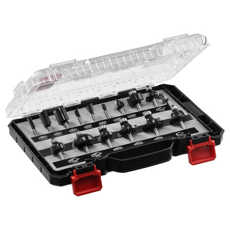 15-Piece SKIL Carbide-Tipped Router Bit Set