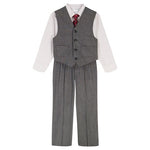 Calvin Klein Boys' 4 Piece Formal Suit Set