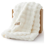 Bedsure 3D Fleece Bubble Blanket