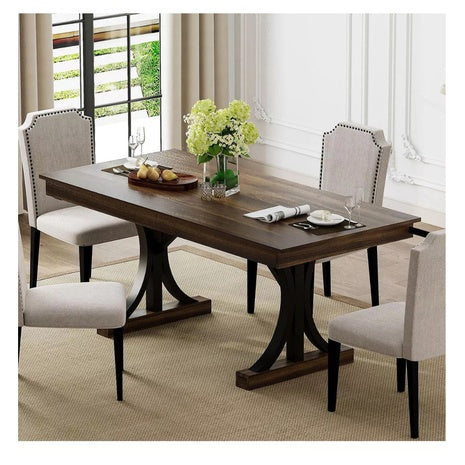 Gaomon 71" Rectangular Dining Table W/2 Drawers