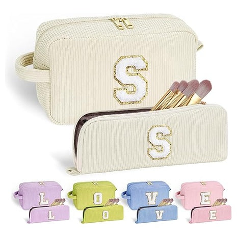 Monogrammed 2 Piece Makeup Bag