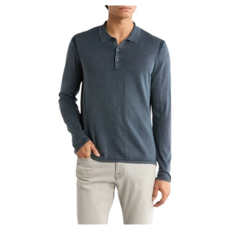 John Varvatos Men's Dune Polo Sweater