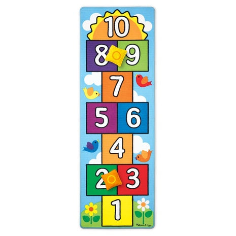 Melissa & Doug Hop and Count Hopscotch Game Rug