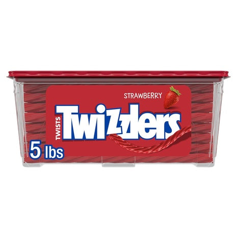 5 Pound Tub Of Twizzlers Licorice Candy