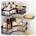 3 Corner Shower Caddies with Soap Holder