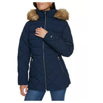 Tommy Hilfiger Women's Bibbed Faux-Fur-Trim Hooded Puffer Coat