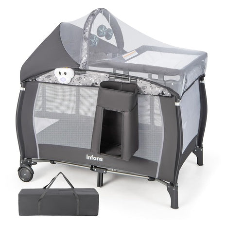 4-In-1 Baby Playard With Bassinet