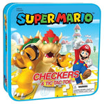 Super Mario Checkers & Tic-Tac-Toe Collector's Game Set