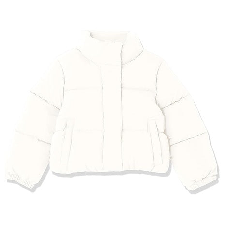 Girl's Cropped Full-Zip Puffer Jacket
