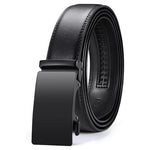 Vatan Men's Leather Ratchet Belt W/ Adjustable Buckle (32" To 38")