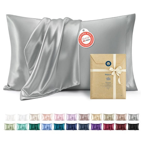 2-Pack Bedsure 20" X 30" Queen SizeSilk Satin Queen Pillowcase