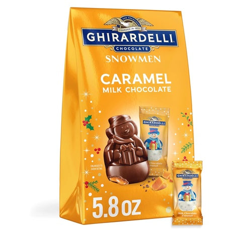 Ghirardelli Milk Chocolate Caramel Snowmen (Kof-K Dairy, 5.8oz)