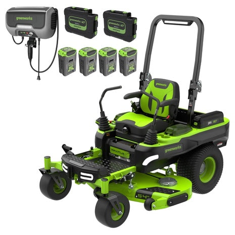 54" Greenworks 60V MaximusZ Zero-Turn Riding Lawn Mower