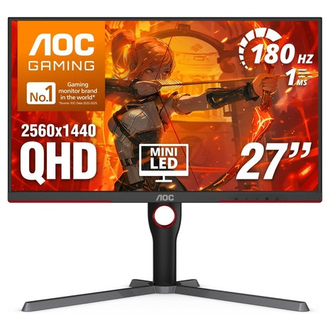 27" AOC Q27G3XMN QHD 1440p 1ms 180Hz LED Gaming Monitor
