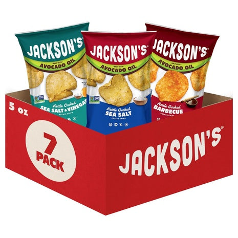 7-Pack Jackson’s Kettle Potato Chips Variety with Avocado Oil