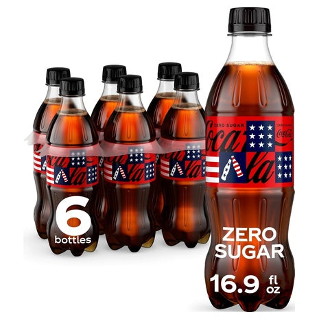 16 Bottles Coca-Cola Or Coca-Cola Zero Sugar (16.9oz)