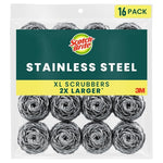 16 Scotch-Brite XL Stainless Steel Scrubbers