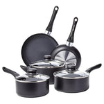 8-Piece Amazon Basics Ceramic Non-Stick Cookware Set