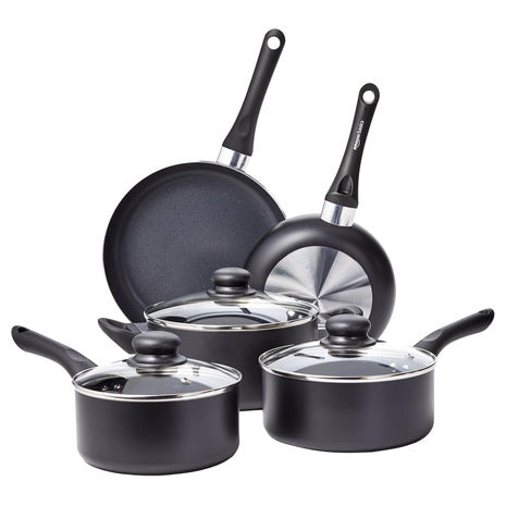 8-Piece Amazon Basics Ceramic Nonstick Cookware Set