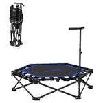 42'' Foldable Rebounder Trampoline With Adjustable Foam Handle