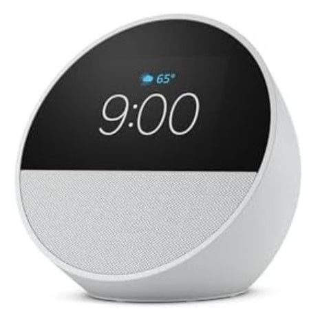 Amazon Echo Spot Smart Alarm Clock W/Vibrant Sound & Alexa (Like-New)