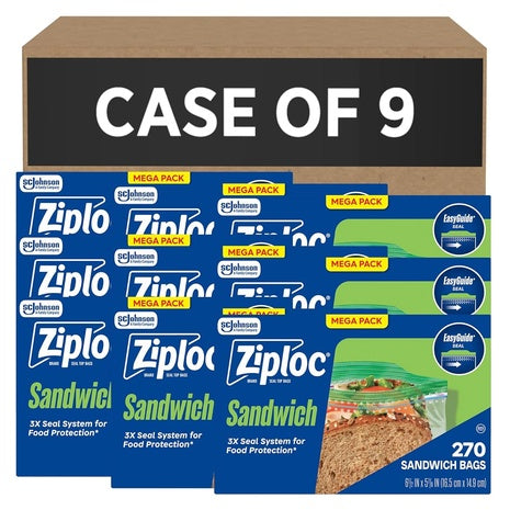 2,430 Ziploc Sandwich Bags