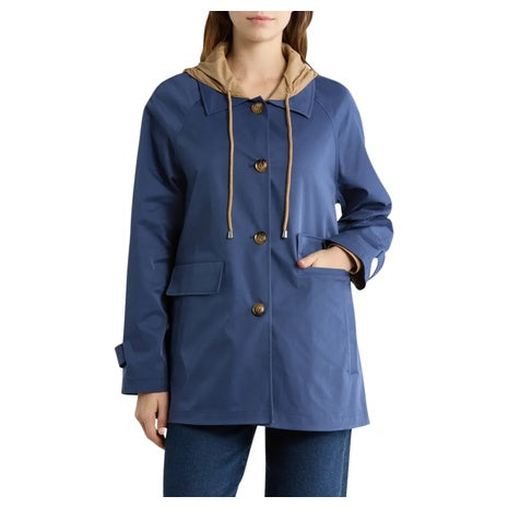 Bernardo Women's Reversible Hooded Raincoat