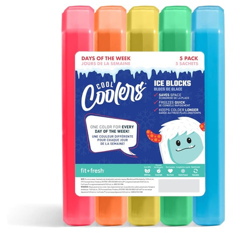 5-Pack Cool Coolers Ice Packs