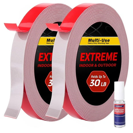 2 Rolls Heavy Duty Double Sided Tape (0.6x30ft)