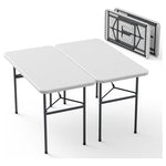2-Pack 4Ft Folding Tables