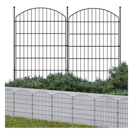 10-Pack Luckpro 32" X 23.6ft Garden Fence No Dig Metal Panels