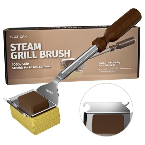 Bristle-Free 2mm Thick Stainless Steel Rod Grill Brush