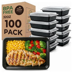100 Meal Prep Containers with Lids