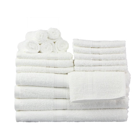 18 Piece Mainstays 100% Cotton Towel Set (3 Colors)