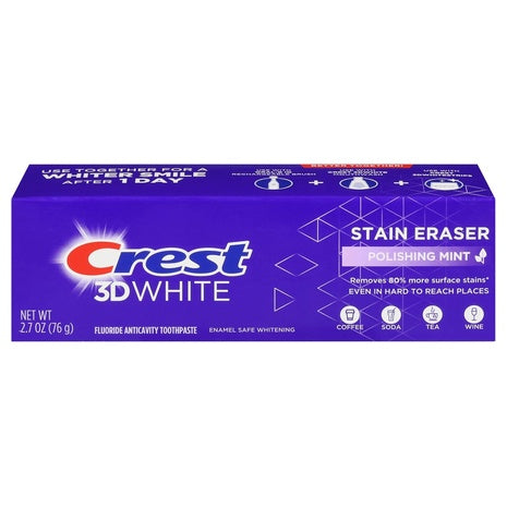 Crest 3D White Stain Eraser Fresh Mint Toothpaste (2.7oz)