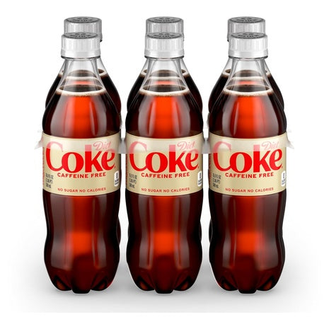 6 Bottles of Caffeine Free Diet Coke