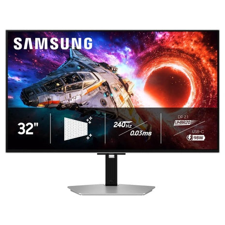 32" Samsung Odyssey G8 G80SH 4K UHD 240Hz 0.03ms OLED Freesync Gaming Monitor