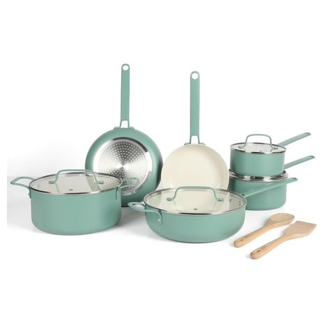 12-Piece Martha Stewart Ceramic Cookware Set