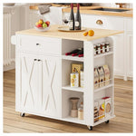 Kitchen Island With Drop Leaf And Wine Rack