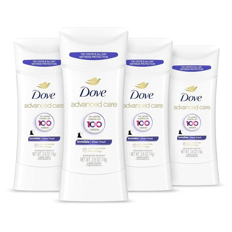 4-Pack Dove Advanced Care Deodorant (2.6oz)