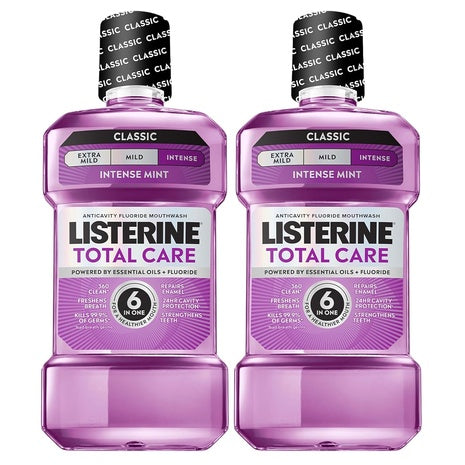 2-Pack 33.8-Oz Listerine Total Care Anticavity Fluoride Mouthwash