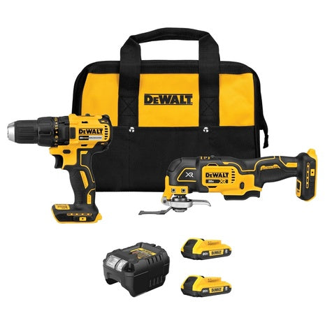 2-Tool DEWALT 20V MAX Drill & Oscillating Tool Combo Kit