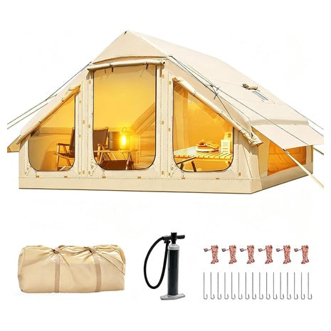 4-6 Person Lilypelle Blow Up Inflatable Tent With Stove Jack