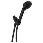 Delta 4-Spray Matte Black Handheld Shower Head with Hose