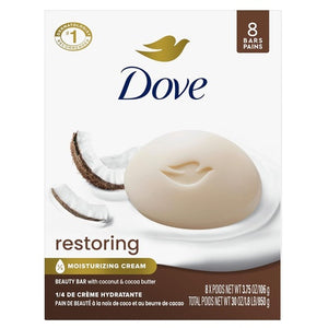 8-Count Dove Beauty Restoring Coconut & Cocoa Butter Bar Soap