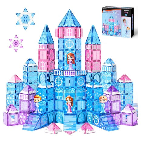 100-Piece Princess Magnetic Tiles Set