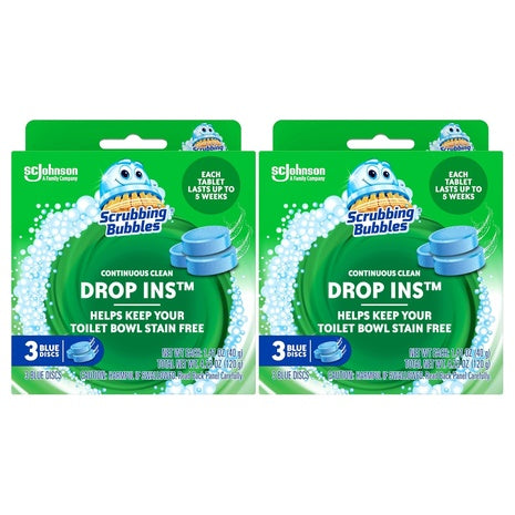 2-Pack Scrubbing Bubbles Continuous Clean Toilet Drop Ins Tablets