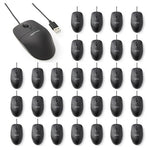 30 Amazon Basics 3-Button Wired Mice